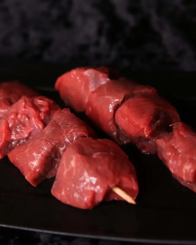 Cubes brochette de bœuf